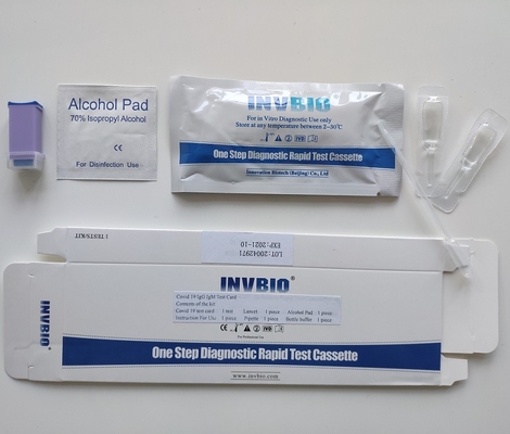 Teste Kit One Step Self Testing INVBIO do anticorpo de SARS-CoV-2 Coronavirus IgG IgM