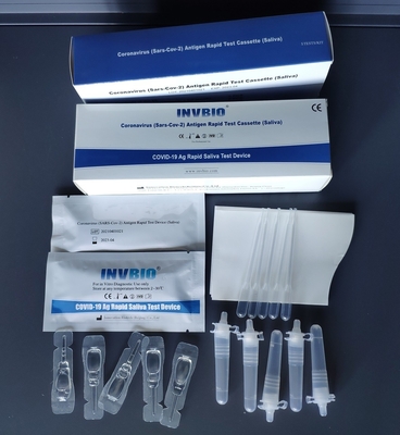 Especificidade 100% do teste do cuspe da saliva Rtk AG do auto de Coronavirus Covid 19