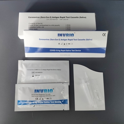 Especificidade 100% do teste do cuspe da saliva Rtk AG do auto de Coronavirus Covid 19