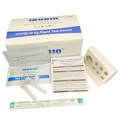 Do uso in vitro rápido do jogo da detecção do teste 1 da saliva do antígeno Covid-19 cotonete nasal