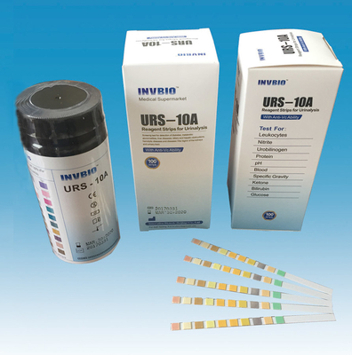 Tiras de teste da urinálise do parâmetro de INVBIO 10 in vitro
