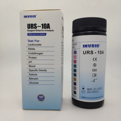 Tiras de teste da urinálise do parâmetro de INVBIO 10 in vitro