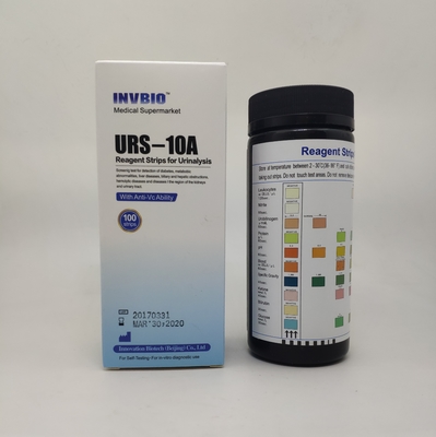 Tiras de teste da urinálise do parâmetro de INVBIO 10 in vitro