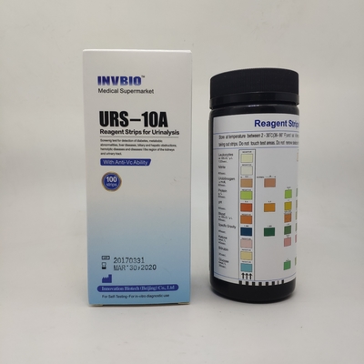 Tiras de uma análise à urina do parâmetro do reagente 11 da etapa in vitro diagnósticas