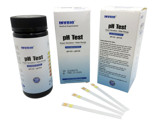 Largura humana das tiras de teste 3.00mm da urinálise do reagente do PH de INVBIO